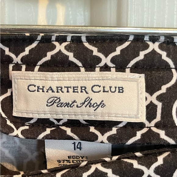 Charter Club Classic Fit patterned straight leg dress pants women’s size 14 - Picture 3 of 3